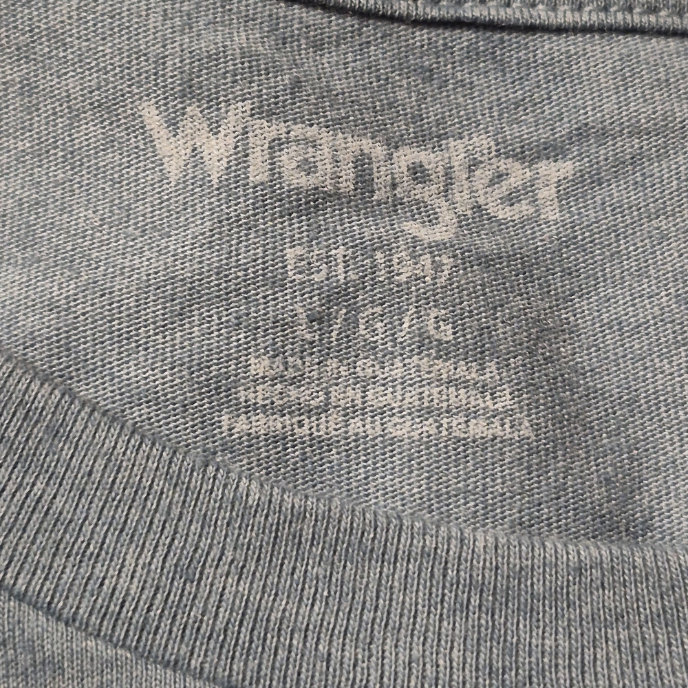 NWT Wrangler Large Charcoal Cowboy Rodeo Graphic Tee for Men - Picture 3 of 10